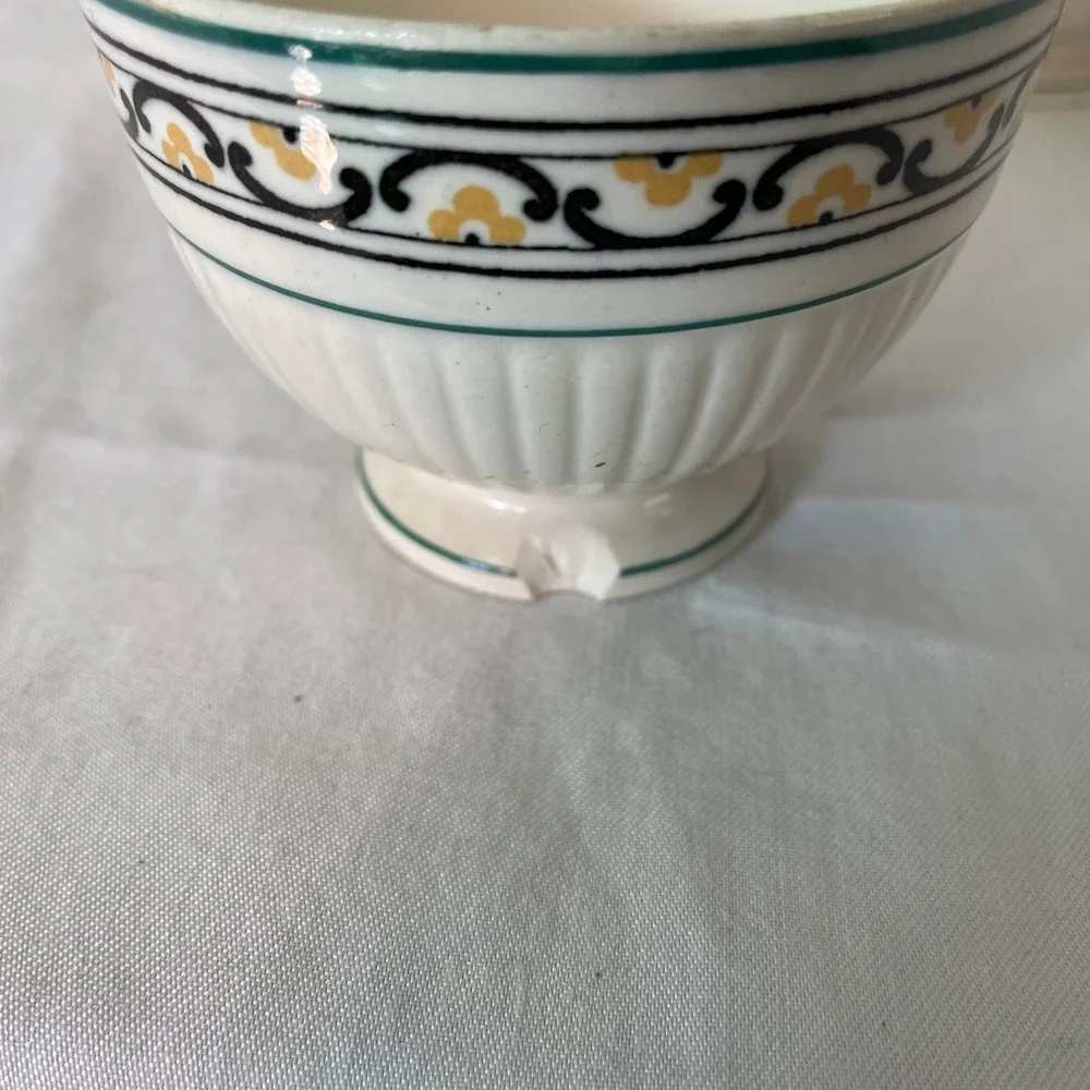 Vintage Ceramic Serving‎ Set Tray & 16 Cups Floral Design Tea Party